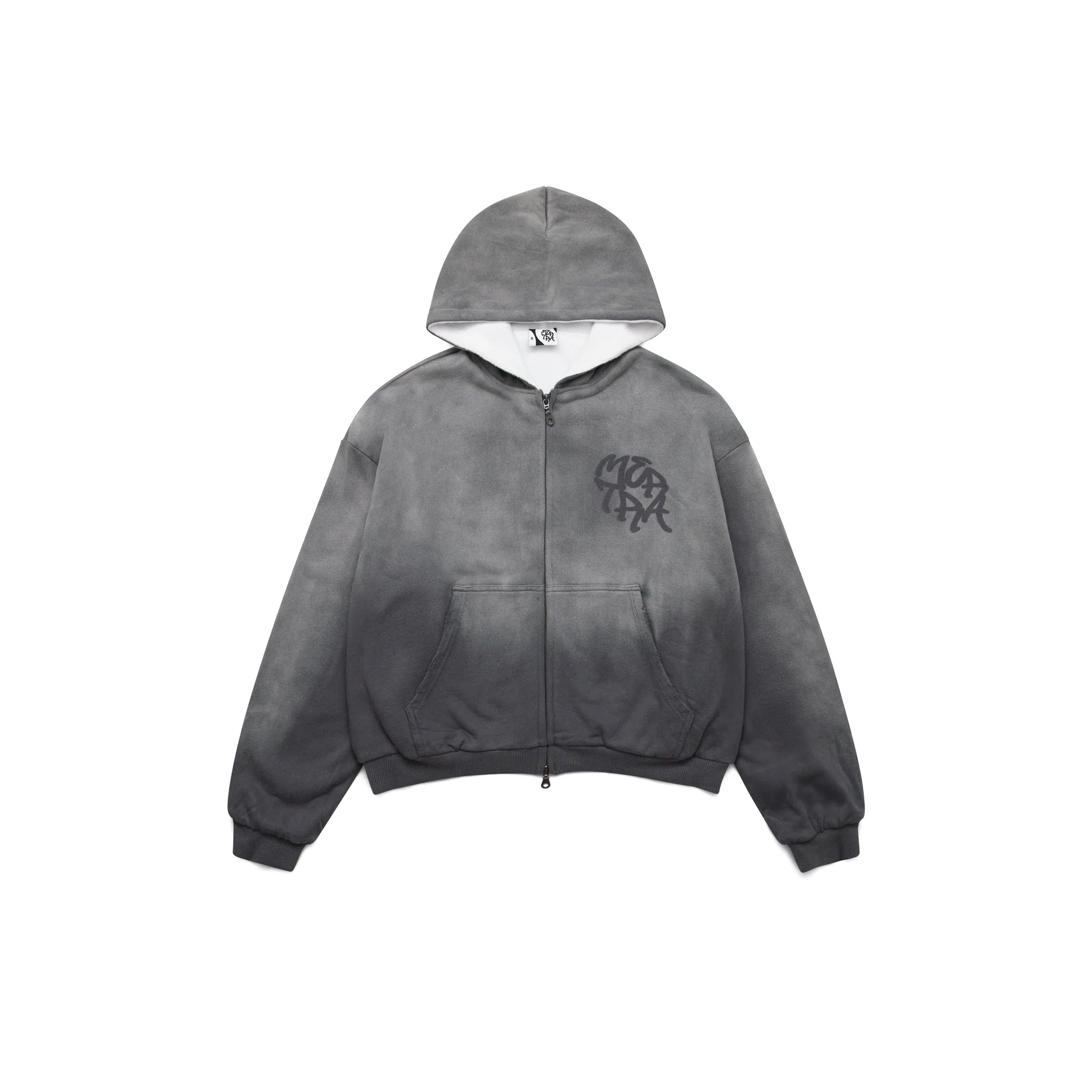 Mertra Fleece-Lined Zip Hoodie Grey
