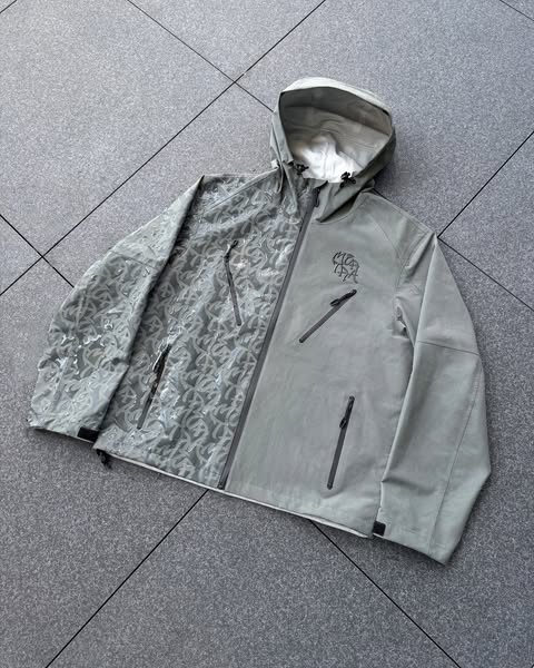 Mertra Technical Jacket Olive Grey Monogram Split