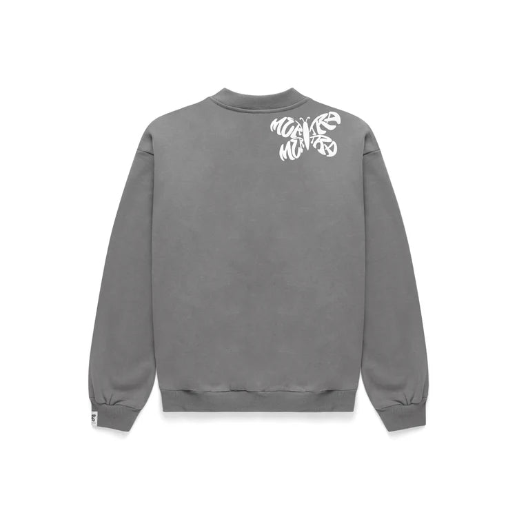 Mertra Back Logo Crewneck Grey