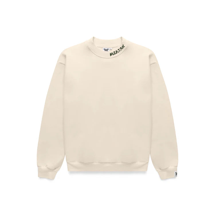 Mertra Neck Logo Crewneck Bone