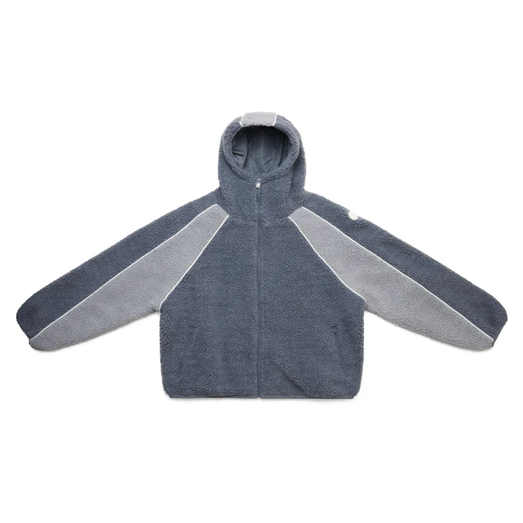 Mertra Yeti Fleece Hoodie Navy/Grey